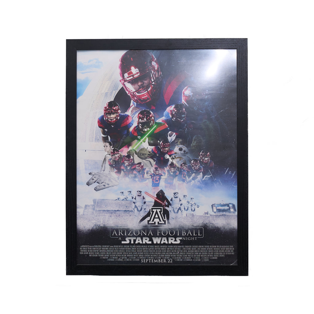 Arizona Football Star Wars Framed Poster