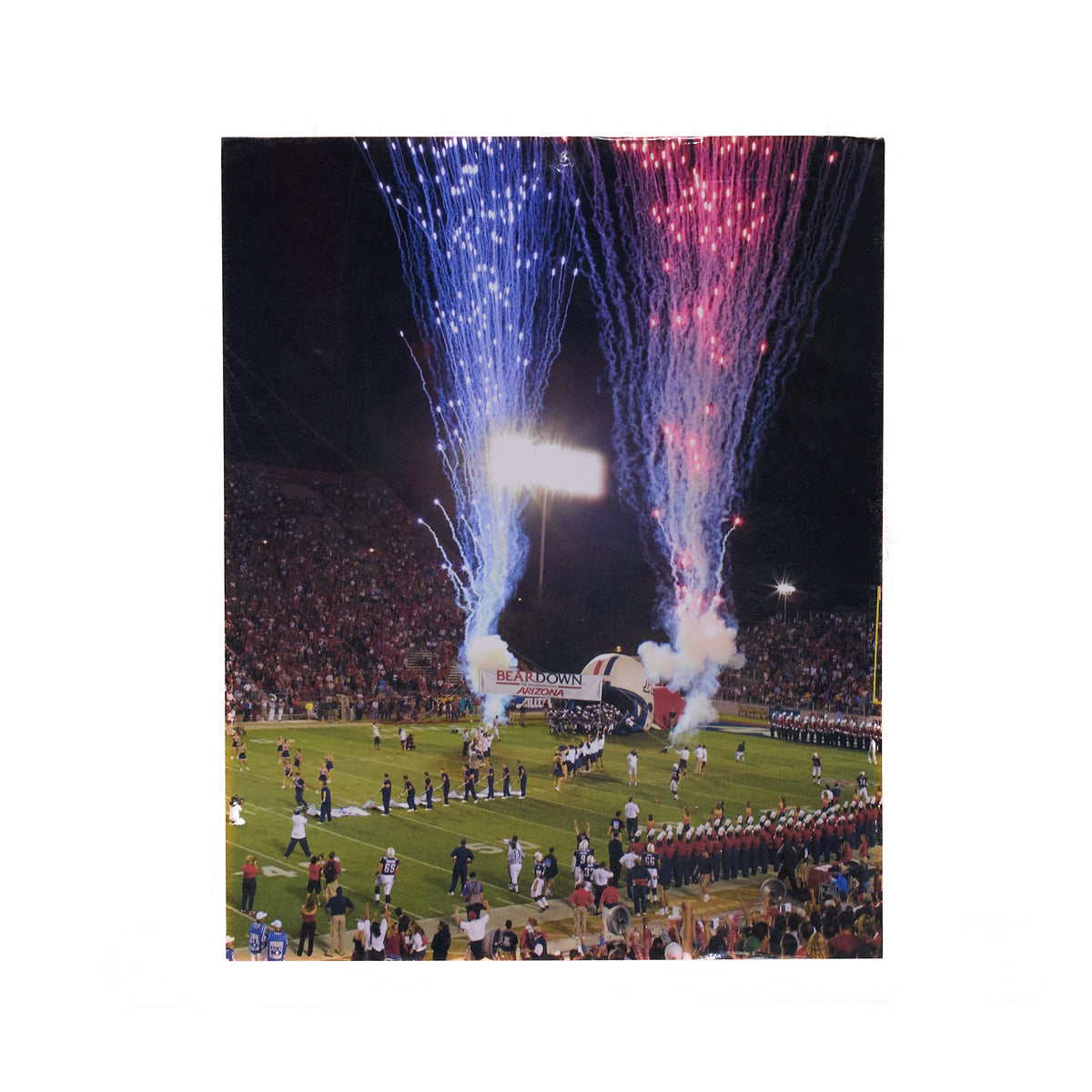 Arizona Football Taking the Field Photograph