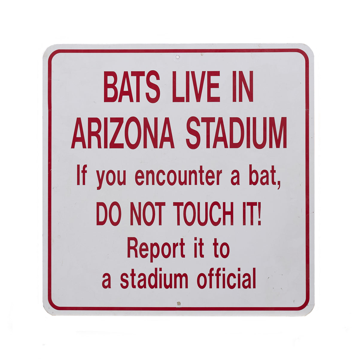 Bat Warning Sign
