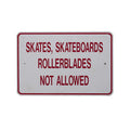 No Skateboarding Sign