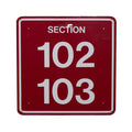 Arizona Football Section 102 - 103 Sign