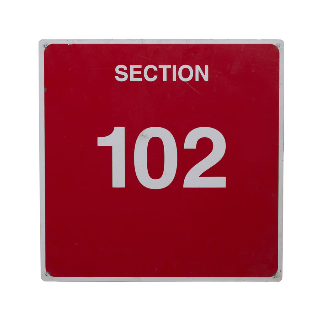 Arizona Football Section 102 Sign