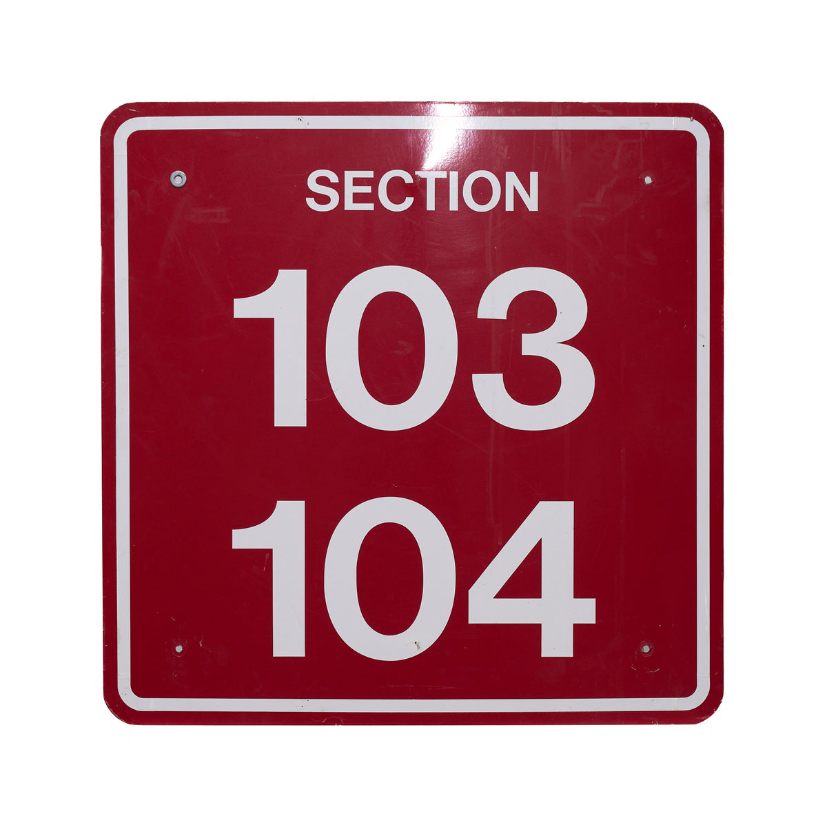 Arizona Football Section 103 - 104 Sign