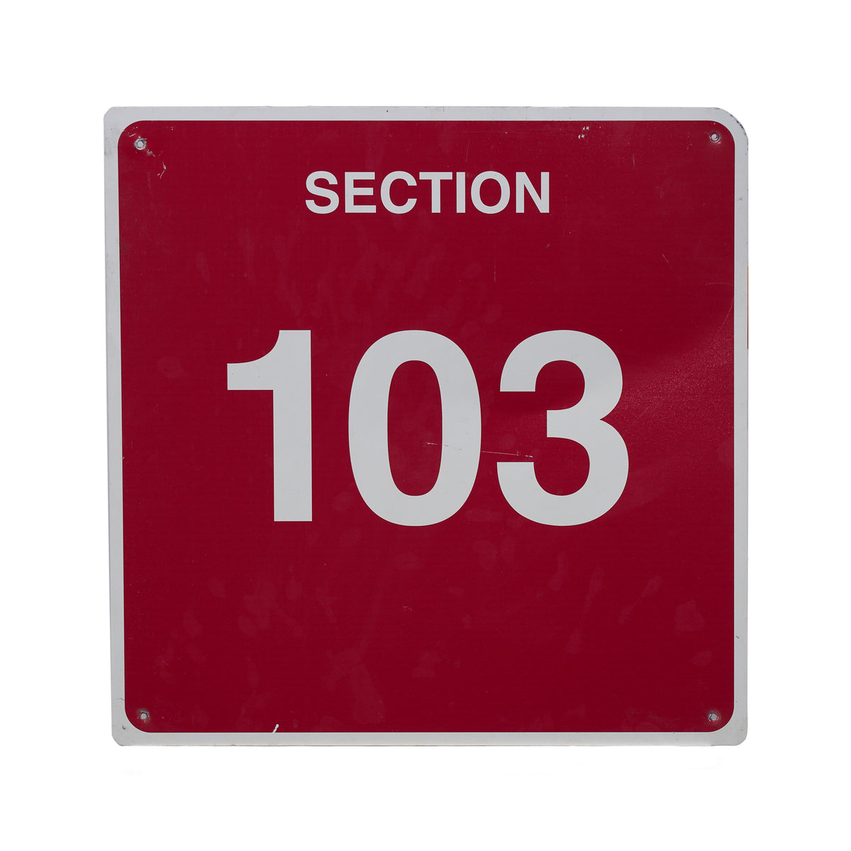 Arizona Football Section 103 Sign