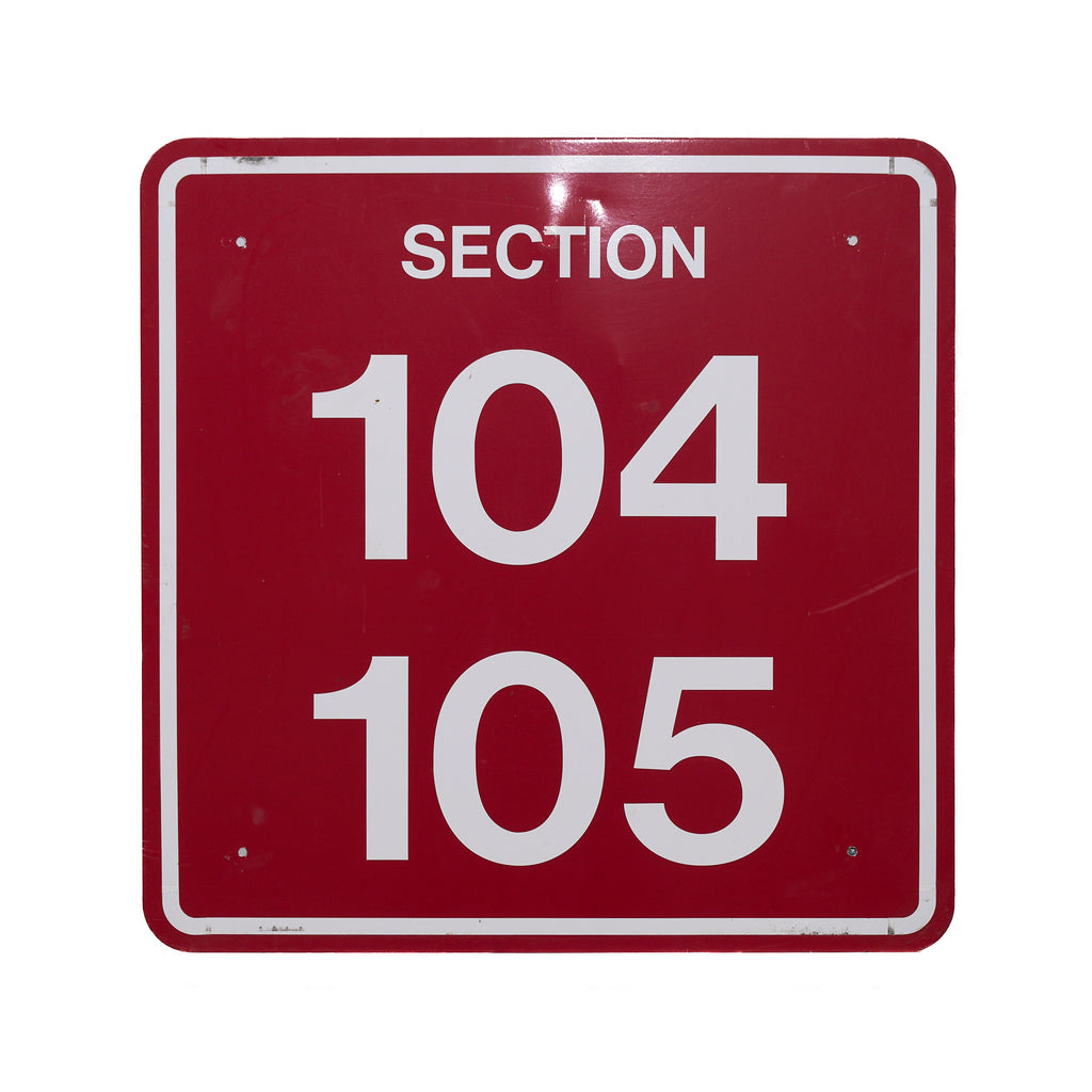 Arizona Football Section 104 - 105 Sign