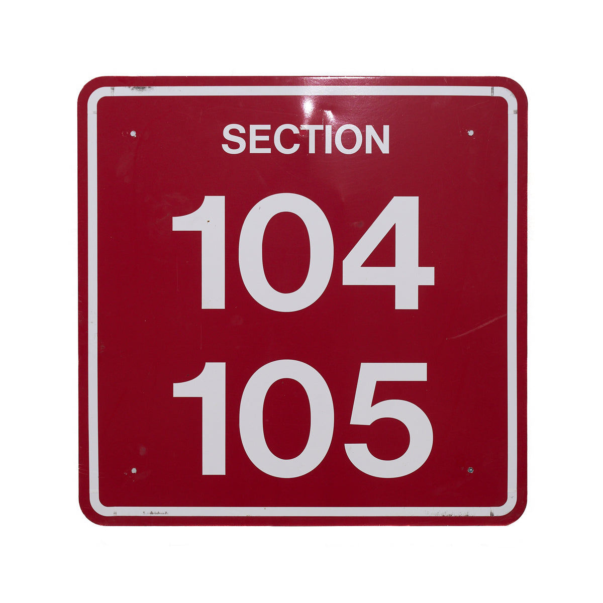 Arizona Football Section 104 - 105 Sign