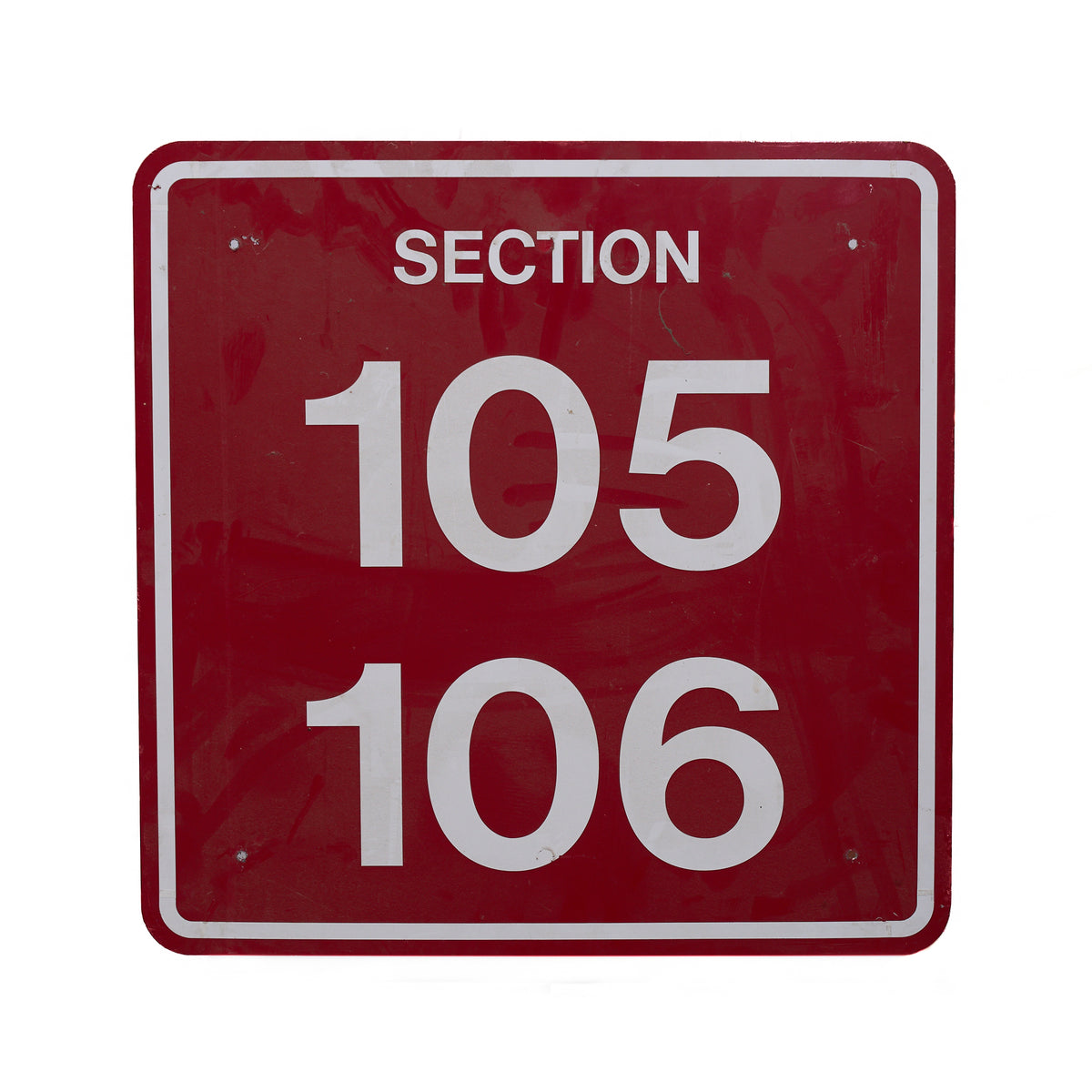 Arizona Football Section 105 - 106 Sign