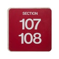 Arizona Football Section 107 - 108 Sign