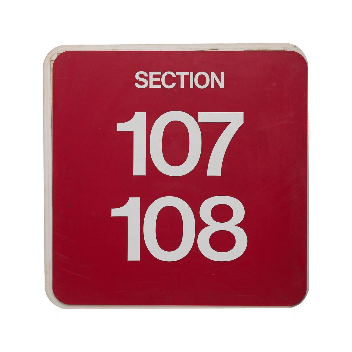 Arizona Football Section 107 - 108 Sign