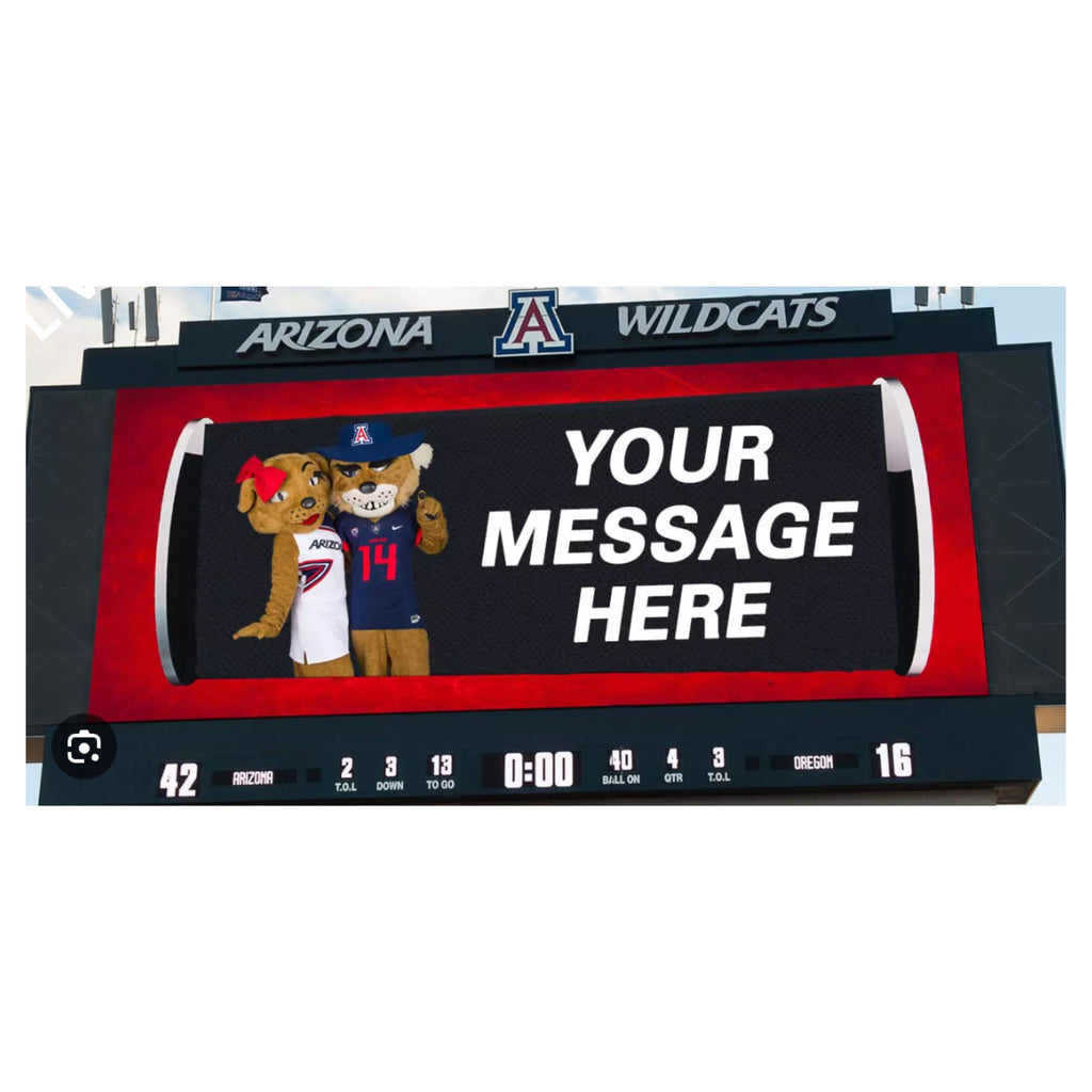 Arizona Football Jumbotron Letters